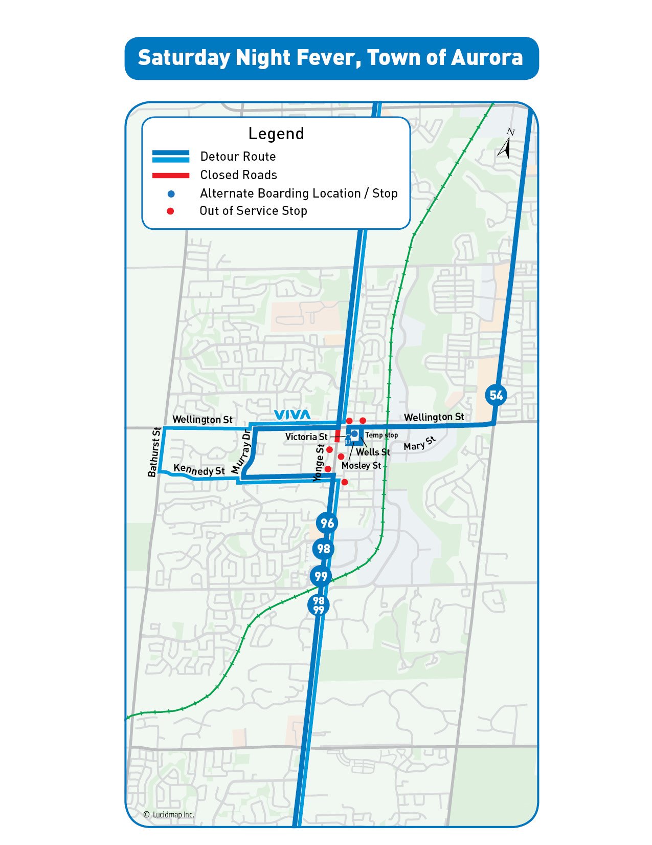 Map of Detour Route
