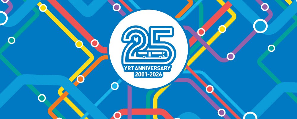 YRT anniversary logo and celebration design