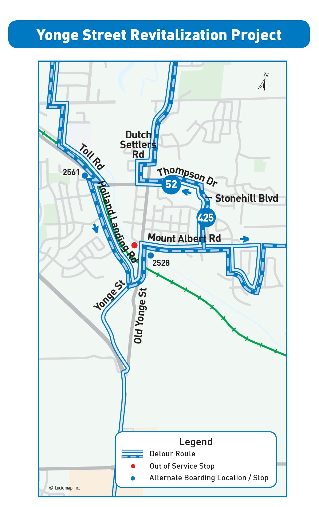 Detour Route Map