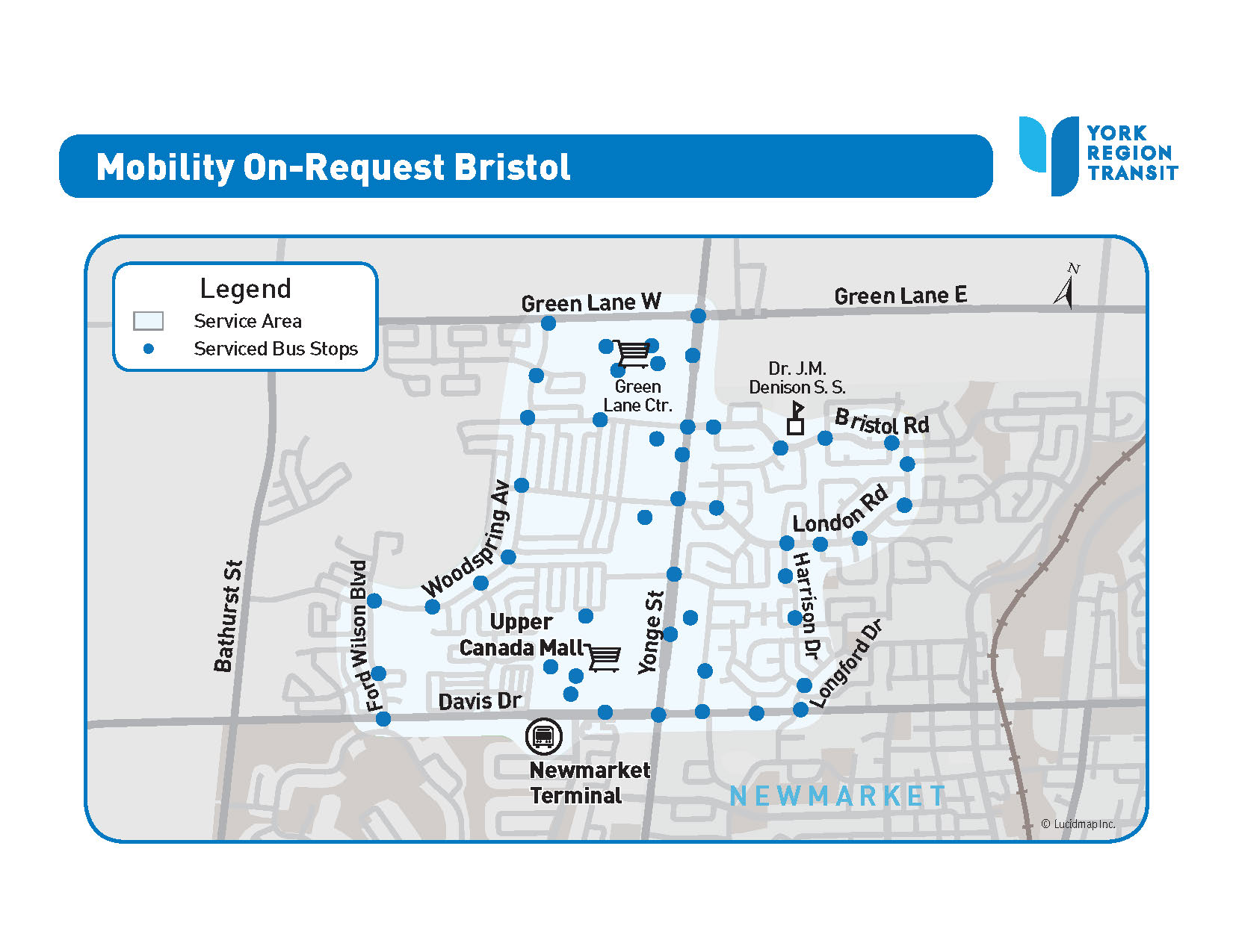 MOR Bristol service area map