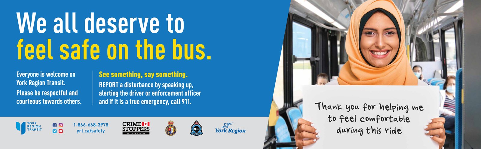 image of the Transit Safety Campaign advertisement